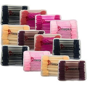 Pincel de Sombra Descartavel Mandala MM5543 - Pcte c/ 12 unid
