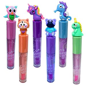 Lip Gloss Cute Gloss Glitter Vivai 3144.1.1 - Kit c/ 06 unid