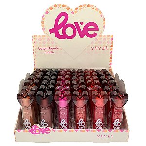 Batom Líquido Matte Love Vivai 3246.1.1 - Box c/ 36 unid
