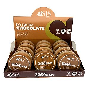 Pó Facial Chocolate Isis Make-Up IS084 - Box c/ 12 unid