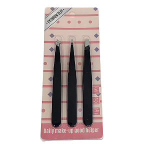 Kit Com 03 Pinças Para Sobrancelha PN7186