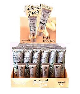 Base Liquida Natural Look Chocolate Group 3 Ruby Rose HB-8051 - Box c/ 48 unid