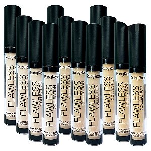 Corretivo Líquido Flawless Collection Ruby Rose HB-8080 Nude Group 01 - Kit c/ 12 unid