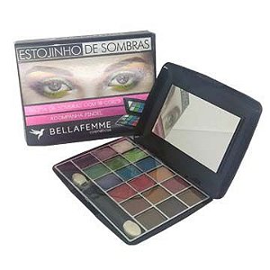 Paleta de Sombras com 18 cores Bella Femme BF10021B - Box c/ 12 unid