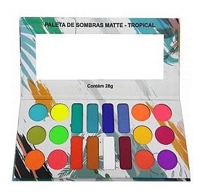 Paleta de Sombras Matte Tropical Ludurana B00051