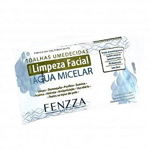 Toalhas Umedecidas com Água Micelar para Limpeza Facial Fenzza FZ51006