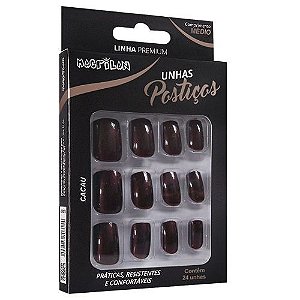 Unhas Postiças Macrilan Cacau UP312A