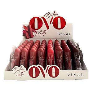 Batom Bastão Matte Ovo Vivai 3008.4.1 - Box c/ 48 unid