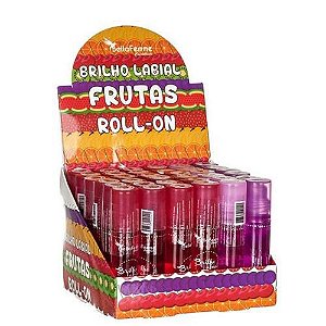 Brilho Labial Roll-On Frutas Bella Femme BF10013 – Box c/ 36 unid
