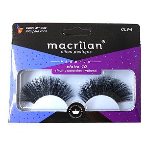 Cílios Postiços Efeito 7D Super Volume Macrilan Linha Premium CL9-4