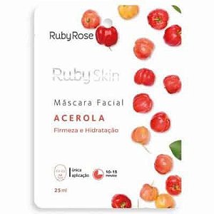 Máscara Facial de Tecido Acerola Ruby Rose HB-701
