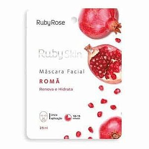 Máscara Facial de Tecido Romã Ruby Rose HB-700