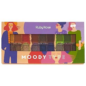 Paleta de Sombras Moody Type Ruby Rose HB-1054
