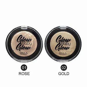 Pó Iluminador Facial Pocket Glow Baby Glow Dalla Makeup DL0406 - Kit c/ 02 unid