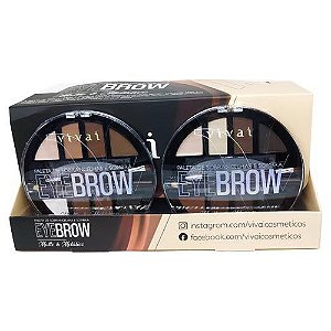 Paleta de Sobrancelha e Sombra Eyebrow Vivai 4016.9.1 – Box c/ 12 unid