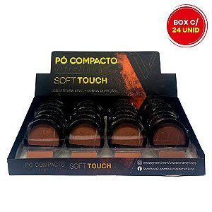 Pó Compacto Ultrafino Soft Touch Vivai 1021.1.2 – Box c/ 24 unid