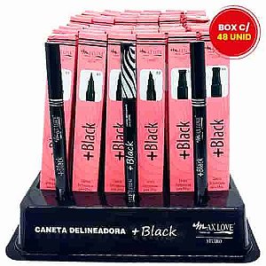 Caneta Delineadora para Olhos Black Max Love – Box c/ 48 unid