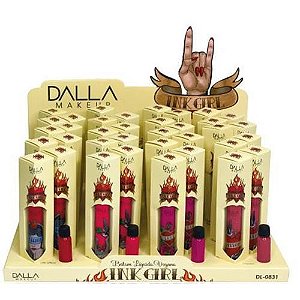 Batom Líquido Vegano Ink Girl Dalla DL0831 – Box c/ 36 unid