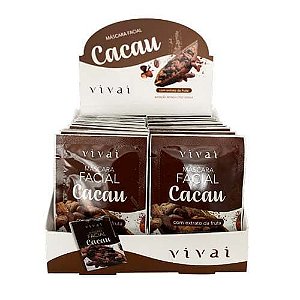 Máscara Facial Cacau com Extrato da Fruta Vivai 5044 – Box c/ 48 unid