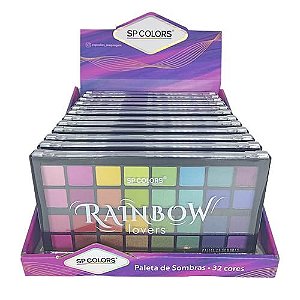 Paleta de Sombras Rainbow Lovers SP Colors SP186– Box c/ 12 unid