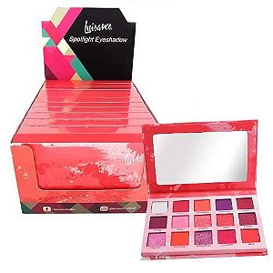 Paleta de Sombras Spotlight Eyeshadow Red Luisance L2037 – Box c/ 12 unid