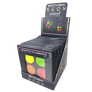 Quarteto de Sombras Neon Ludurana B00030​ – Box c/ 12 unid