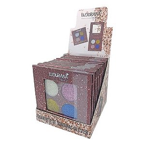 Quarteto de Sombras Glitter Ludurana B00031 – Box c/ 12 unid