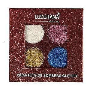 Quarteto de Sombras Glitter Ludurana B00031