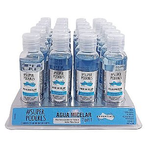 Água Micelar Alfa Hidroxiácidos de Frutas e Ácido Hialurônico Essentials Super Poderes AHAH01 – Box c/ 24 unid