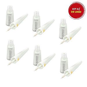 Delineador Liquido Branco 03 versões Dapop DP2125 – Kit c/ 06 unid