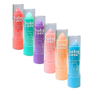 Lip Balm Hidratante Labial Balm Care Tint Vivai 3040.1.1 – Kit c/ 06 unid