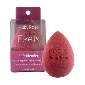 Esponja de Maquiagem Soft Blender Feels Ruby Rose HB-S01