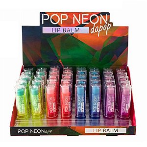 Lip Balm Pop Neon Dapop DP2129 - Box c/ 40 unid