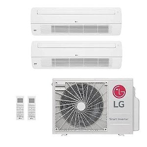Ar-Condicionado Multi Split Inverter LG 18.000 BTUs (1x Evap Cassete 1 Via 9.000 + 1x Evap Cassete 1 Via 12.000) Quente/Frio 220V