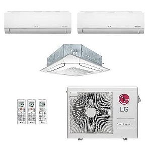 Ar Condicionado Multi Inverter LG 36.000 BTUS Q/F 220V (+2x High Wall  9.000 BTUS +1x Cassete 4 Vias 18.000 BTUS)