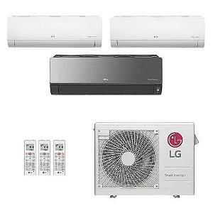 Ar Condicionado Multi Inverter LG 36.000 BTUS Q/F 220V (+2x High Wall  9.000 BTUS +1x Art Cool  18.000 BTUS)