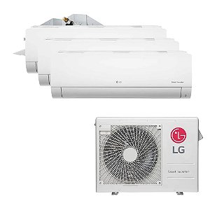 Ar Condicionado Multi Split Inverter LG 30.000 BTUS Quente/Frio 220V (+1x Cassete 4 Vias LG 9.000 BTUS +3x High Wall LG  9.000 BTUS)