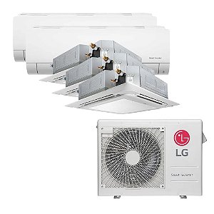 Ar Condicionado Multi Inverter LG 36.000 BTUS Q/F 220V (+2x High Wall  9.000 BTUS +3x Cassete 4 Vias 12.000 BTUS)