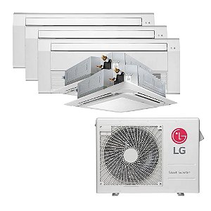 Ar Condicionado Multi Inverter LG 36.000 BTUS Q/F 220V (+3x Cassete 1 Via 9.000 BTUS +1x Cassete 4 Vias 9.000 BTUS +1x Cassete 4 Vias 18.000 BTUS)