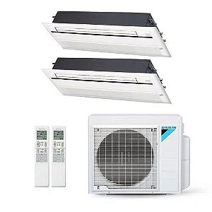 Multi Split Inverter Daikin 18.000 BTUs (1x Evap Cassete 1 Via 9.000 + 1x Evap Cassete 1 Via 12.000) Quente/Frio 220V