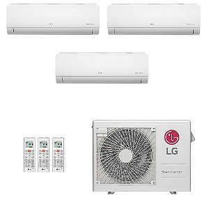 Ar-Condicionado Multi Split Inverter LG 21.000 (3x Evap HW 7.000) Quente/Frio 220V