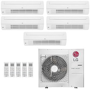 Ar-Condicionado Multi Split Inverter LG 48.000 (5x Evap Cassete 1 Via 9.000) Quente/Frio 220V