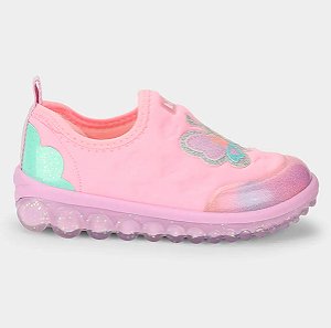 Tenis Infantil Bibi Roller 2.0 Rosa Com Borboleta Meninas