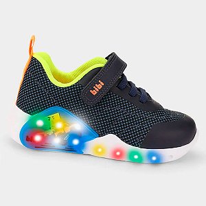 Tenis Infantil Meninos Bibi Com Luz Led Dinossauro