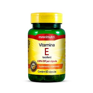 Vitamina E 100% IDR Maxinutri 60 cápsulas 10mcg