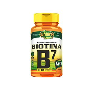 Vitamina B7 Unilife 60 cápsulas