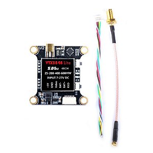 VTX Transmissor de Vídeo TX5848 LITE 48CH 5.8G 25/100/200/400/600mW Módulo de Controle OSD Para FPV