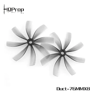 Hélices 3 Polegadas HQProp Duct-76MMX8 para Cinewhoop Cinza (2CW+2CCW)-Policarbonato
