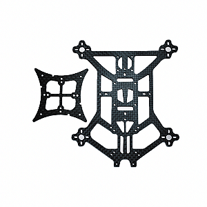 Kit fibra de carbono para Velociraptor 110x, plate superior e inferior.