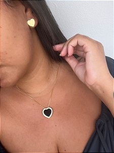 Colar Pingente Coração Único Linha Premium